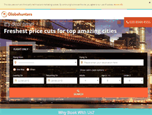 Tablet Screenshot of globehunters.com